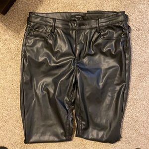 Black leather pants